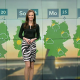 TV Moderatorin aus München moderiert das Wetter für N24 in Berlin